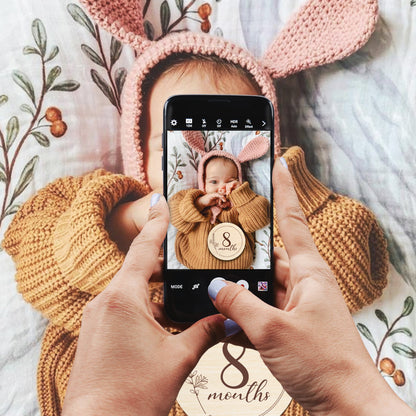 Wooden Baby Milestone Cards- Boho