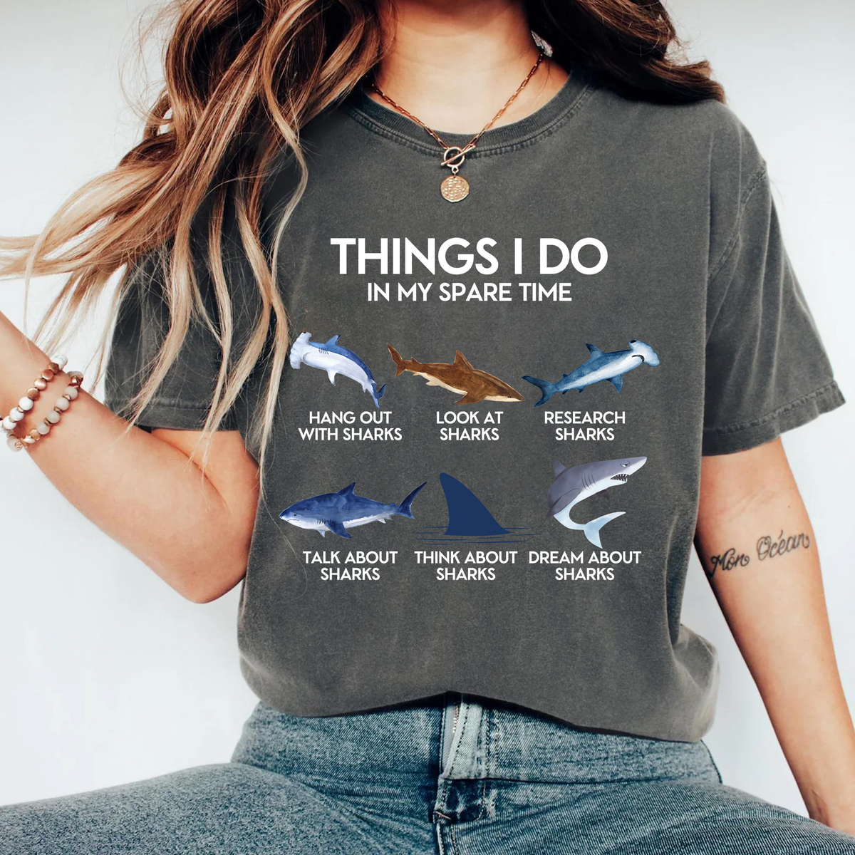 Things I Do In My Spare Time - Shark T-Shirt