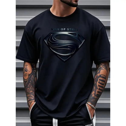 Justice League Men's Plus Size Casual T-Shirt – Iconic DC Comics Graphic Tee, Premium 100% Cotton Big & Tall Superhero Top, Made in USA