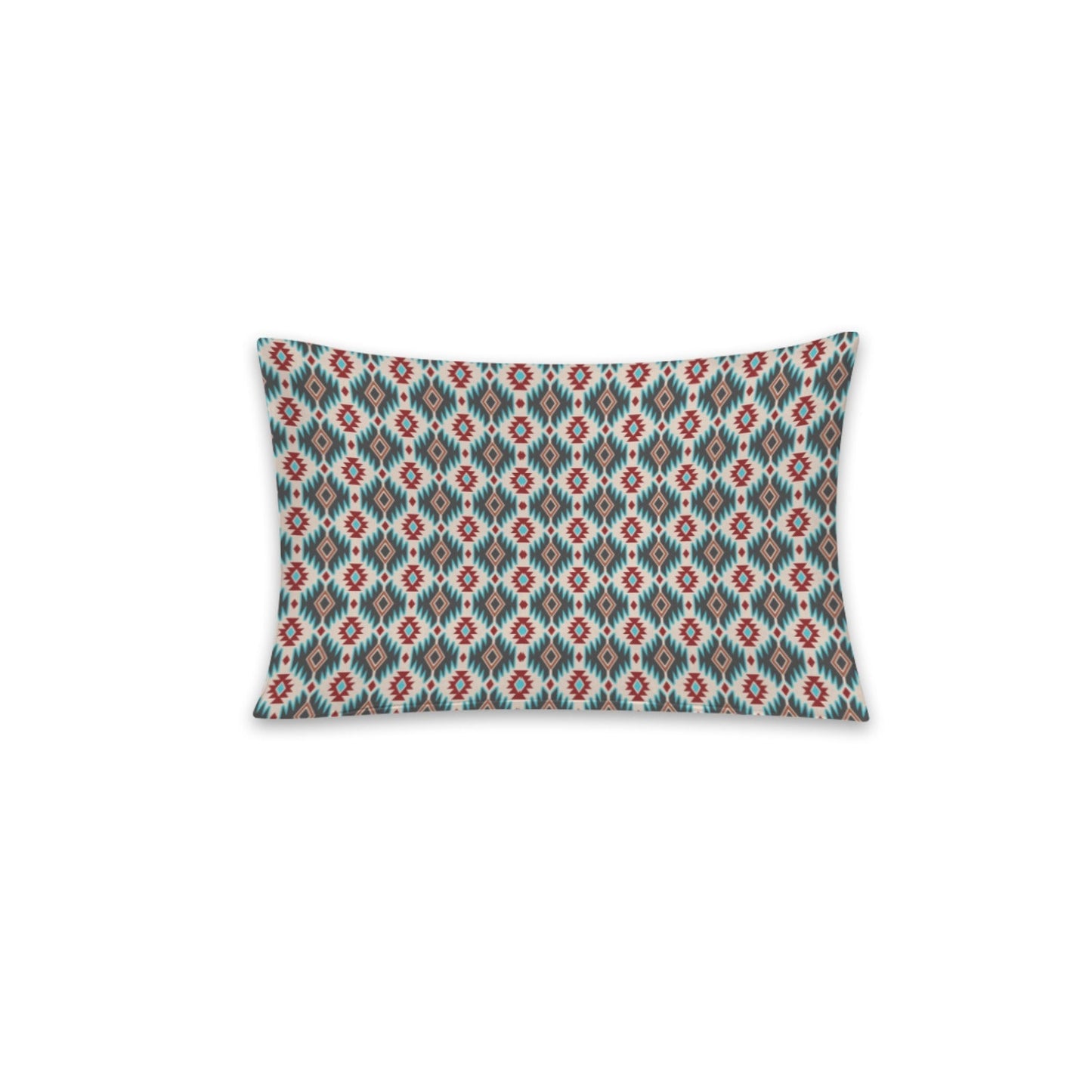 Baha Ranch Teal Aztec Pillowcase Made in America