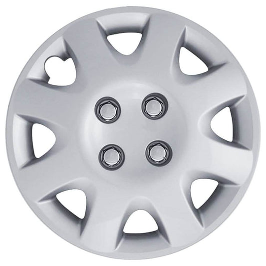 4-Pack: Hubcaps for Honda Civic 14-Inch and 8-Spoke - Silver