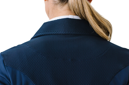 Mesh Hybrid Show Coat - Navy