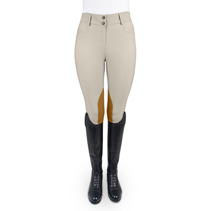 Women's Dynamic Hunter Knee Patch Breech - Show Tan
