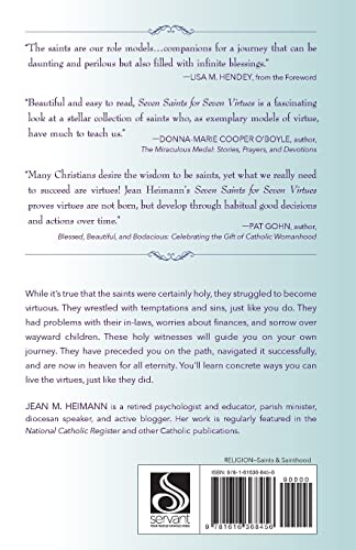 Seven Saints for Seven Virtues by Heimann, Jean M.