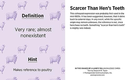 In Two Shakes of a Lamb's Tail: A Quiz Deck of Curious Sayin