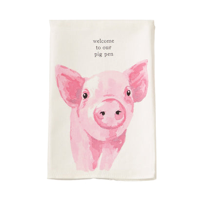Mud Pie Farm Animal Hand Towels