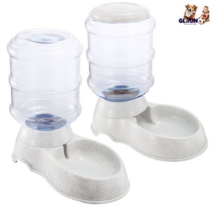 3.5L/1Gal Pet Water Dispenser Self-Dispensing Gravity Pets Water Feeder Automatic Pet Waterer Cat Dog