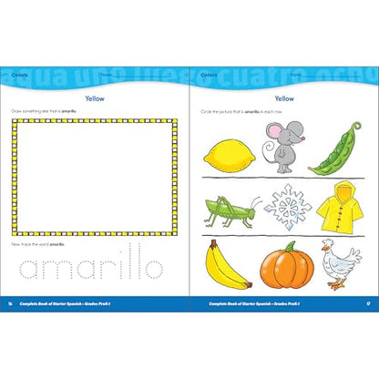 Complete Book of Starter Spanish Workbook for Kids, PreK-Gra