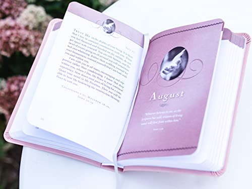 Jesus Calling, Pink Leathersoft, with Scripture References;