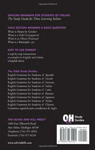 English Grammar for Students of Italian: The Study Guide for