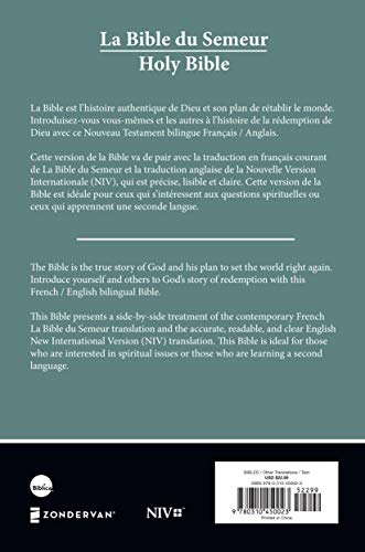 Semeur, NIV, French/English Bilingual Bible, Paperback (Fren