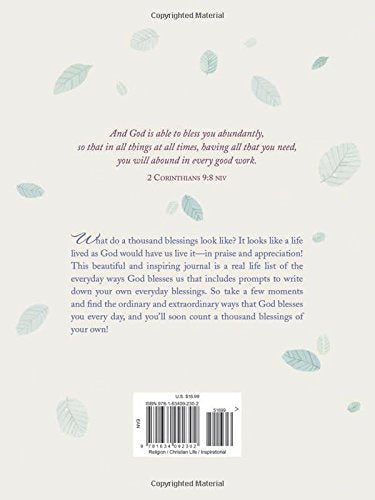 One Thousand Blessings: A Journal by McLaughlan, David