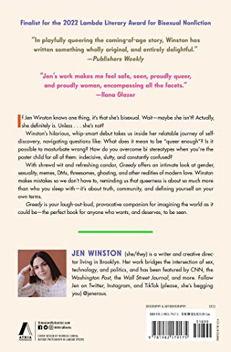 Greedy: Notes from a Bisexual Who Wants Too Much by Winston,