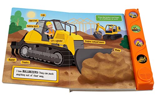 Blippi: At the Construction Site (4-Button Sound Books) by E