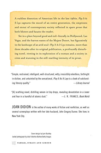 Play It As It Lays (FSG Classics) by Didion, Joan