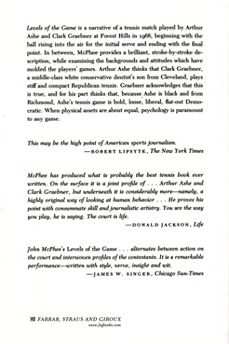 Levels of the Game by McPhee, John