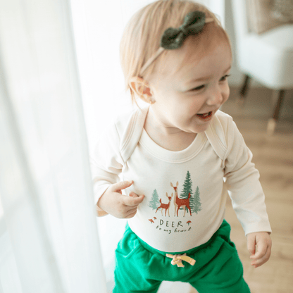 long sleeve graphic bodysuit | deer to my heart