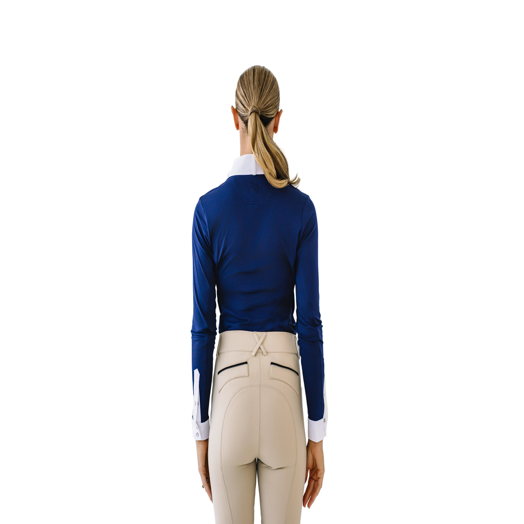 Bib Front Show Shirt - Navy