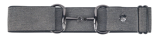 Bit Buckle Glitter Belt - Black Black