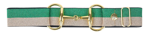 Bit Buckle Glitter Belt - Hunter Gold