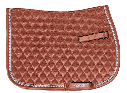 Embossed Leopard Satin All-Purpose Saddle Pad