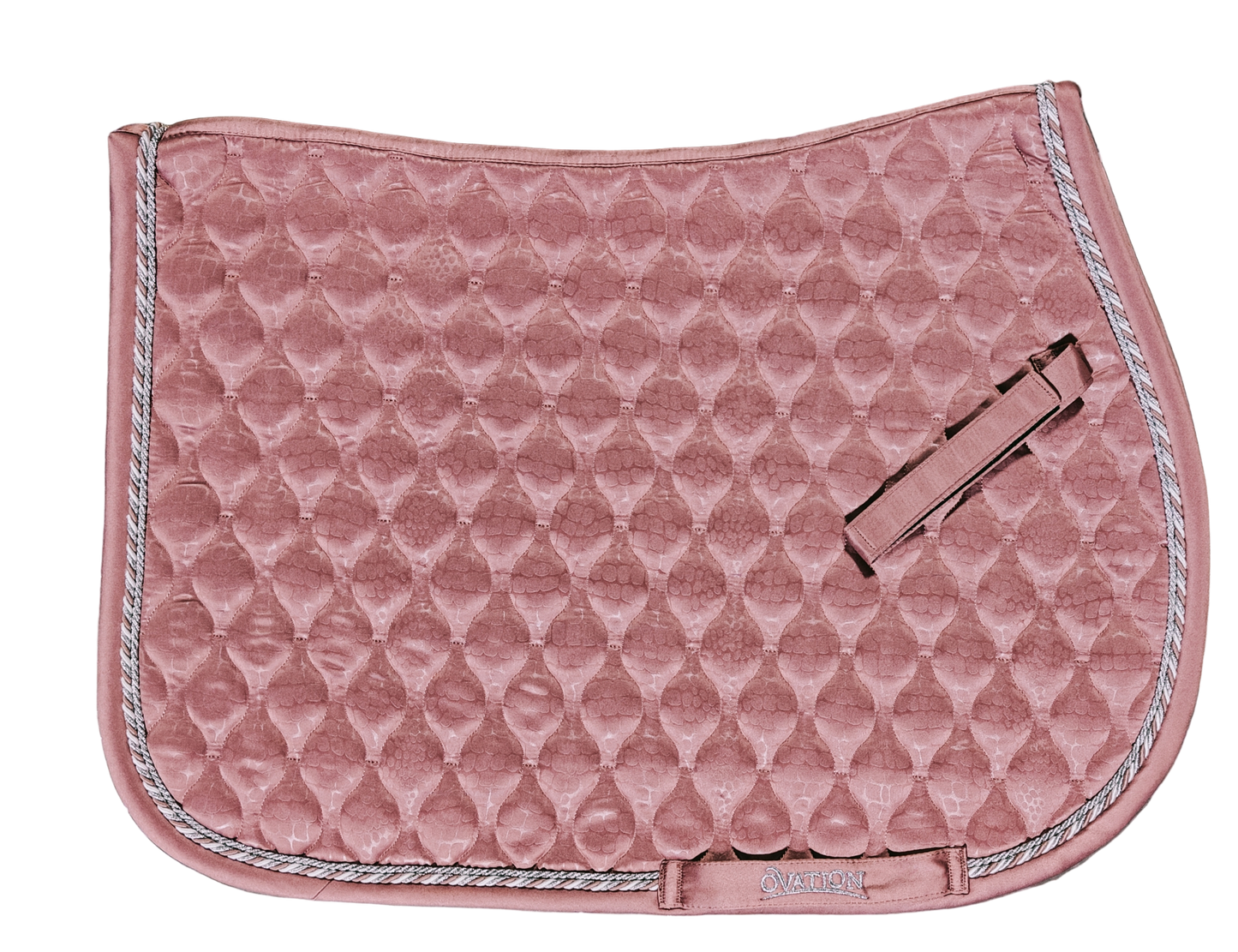 Embossed Leopard Satin All-Purpose Saddle Pad - Muted Clay