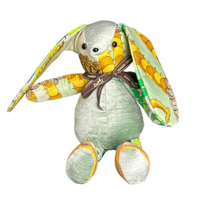 Vintage Silk Scarf Clever Bunny