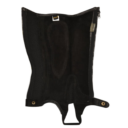 Kids' Pro Suede Ribbed Half Chap - Black