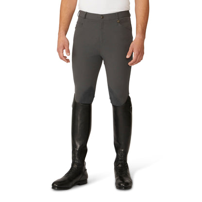 Men's EuroWeave DX Suede Knee Patch Breech - Charcoal
