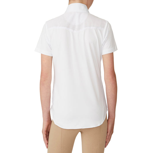 Girls' Ellie II Short Sleeve Show Shirt - White/Zebra