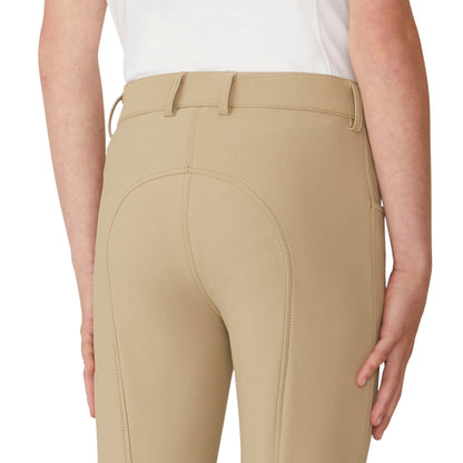 Girls' Bellissima Suede Knee Patch Breech - Classic Beige