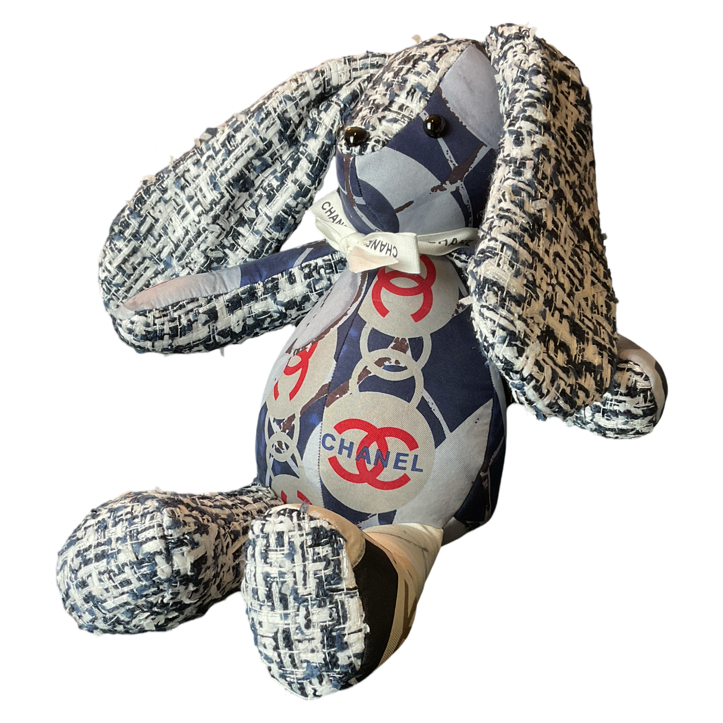 CC Monogram Vintage Silk Scarf Clever Bunny