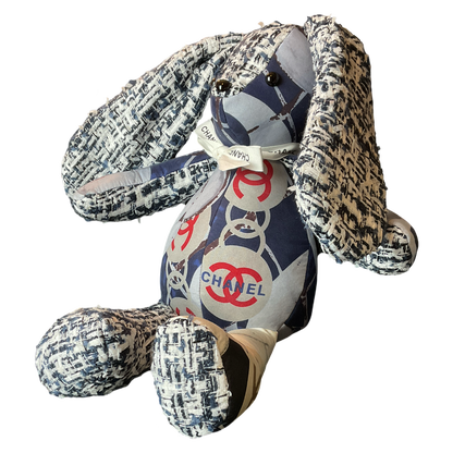 CC Monogram Vintage Silk Scarf Clever Bunny