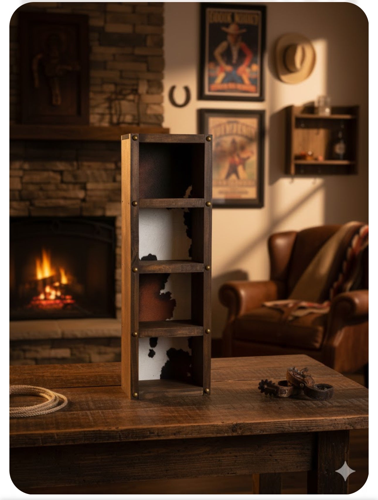 Custom Trophy Buckle Cases – Red Mahogany or Early American | Rowdy Rowels