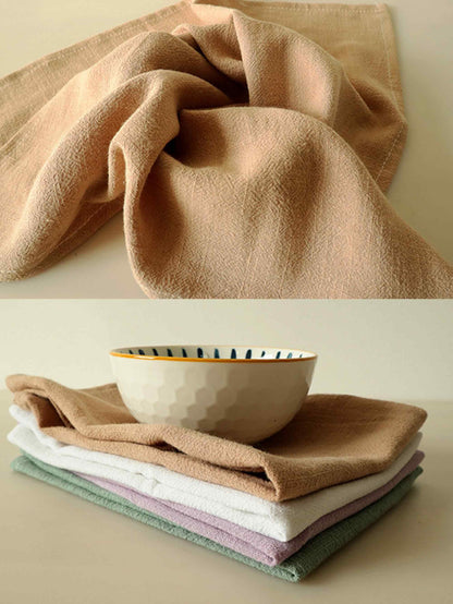 Cotton Linen Napkins Solid Color Placemats Tea Towels