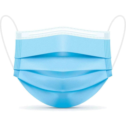 50-Pack or 100-Pack of 3 Layer Disposable Protective Face Masks