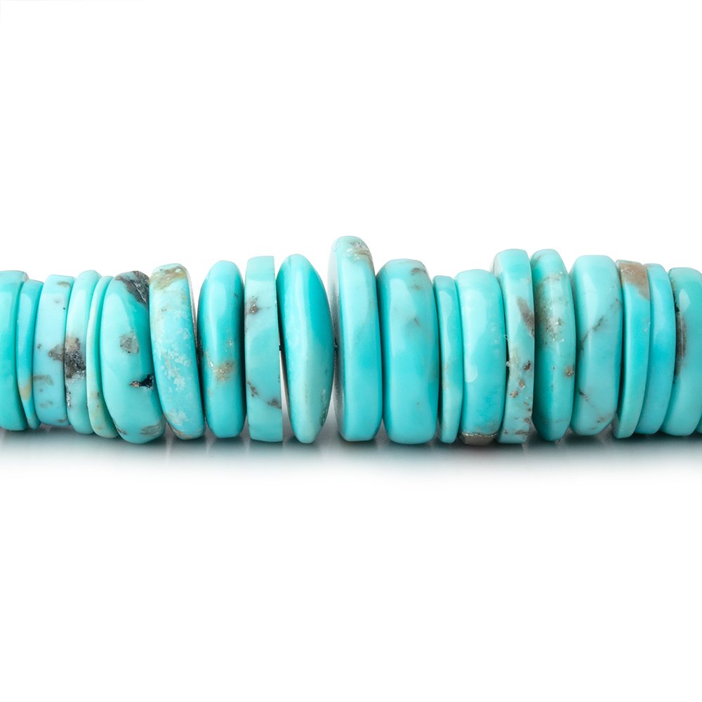 6-11mm Sleeping Beauty Turquoise Plain Heishi Beads 15 inch 200 pieces