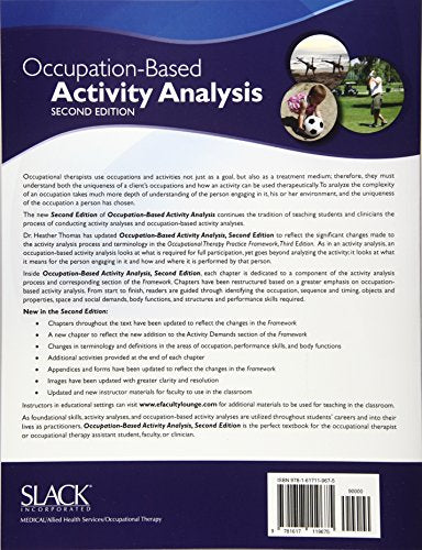 Occupation-Based Activity Analysis by Thomas, Heather