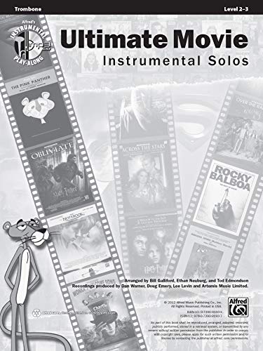 Ultimate Movie Instrumental Solos: Trombone, Book & Online A