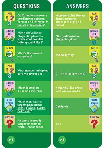 Brain Quest 3rd Grade Smart Cards Revised 5th Edition (Brain
