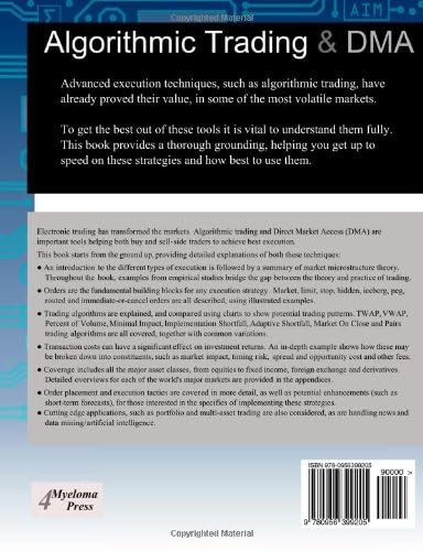 Algorithmic Trading and DMA: An introduction to direct acces