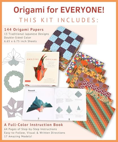 Amazing Origami Kit: Traditional Japanese Folding Papers and