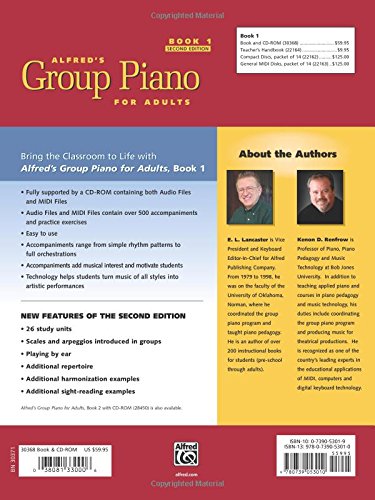 Alfred's Group Piano for Adults Student Book 1 (Second Editi
