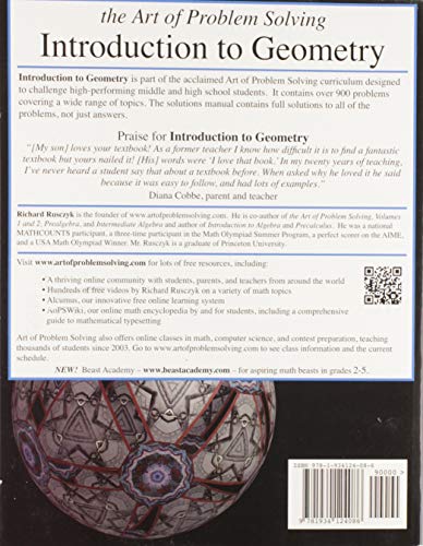 Introduction to Geometry by Rusczyk, Richard