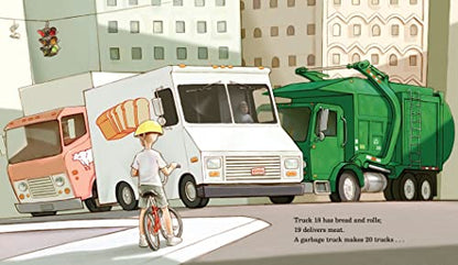 Twenty Big Trucks in the Middle of the Street by Lee, Mark