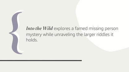Into the Wild by Krakauer, Jon