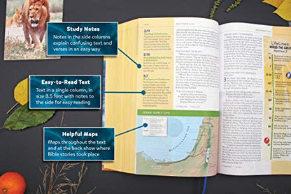 NIV, Kids' Visual Study Bible, Hardcover, Blue, Full Color I