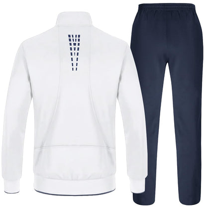 TBMPOY Men's Tracksuits Sweatsuits for Men Sweat Track Suits 2 Piece Casual Athletic Jogging Warm Up Full Zip Sets