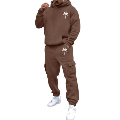 Men's 2 Piece Outfits Hoodie Sweatshirt Tracksuit & Joggers Sweatpants Sweatsuit Set