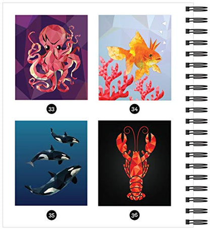 Brain Games - Sticker by Number: Under the Sea - 2 Books in